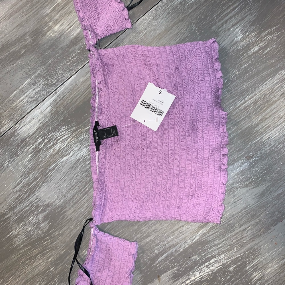 Forever 21 purple tube top size small NEVER WORN